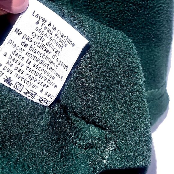 North End Men's Sweater Medium Hunter Green 1/4 Zip Fleece Pullover Orange Bolt - Picture 10 of 13